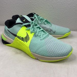 Nike Metcon 8 Lifting Sneakers Squat Workout Training Blue Yellow Mens 12